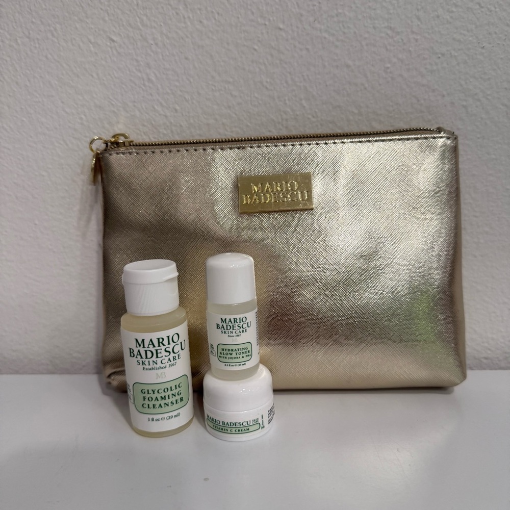 Mario Badescu Travel Sized 3-Piece Kit w/ Bag
